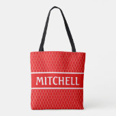 Red SM Dragon Scale Personated Tote Bag (Achterkant)