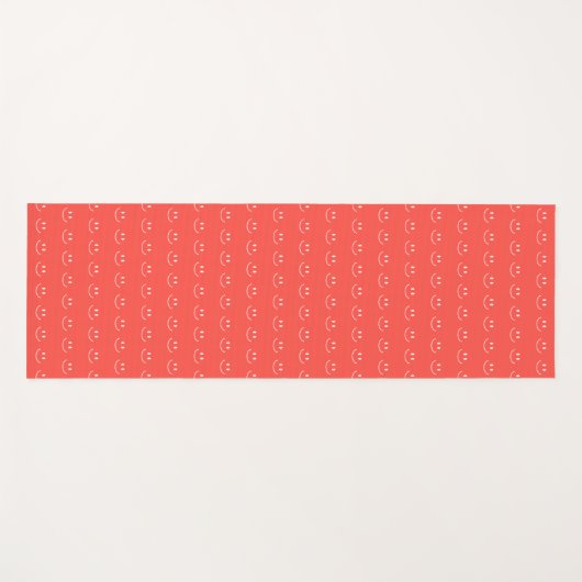 Red Smile Pattern Yoga Mat (Voorkant (horizontaal))