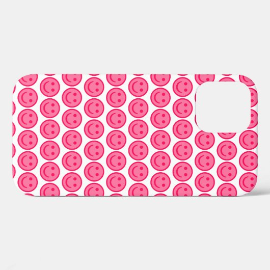 Red Smiley Face Case-Mate iPhone Case (Achterkant (horizontaal))