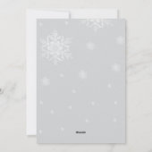 Red Smiling Snowman Foto Vakantie Kaart (Achterkant)