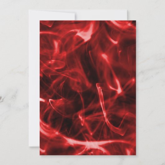 Red Smoke Wedding Kaart (Achterkant)