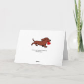 Red Smooth teckel Moederdag Kaart (Achterkant)