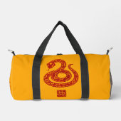 Red Snake papier cut-out stijl Gym DB Plunjezak (Voorkant)