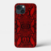 Red Snake Skin Print Case-Mate iPhone Case (Achterkant)