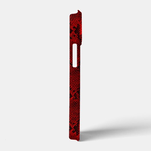 Red Snake Skin Print Case-Mate iPhone Case (Achterkant / Rechts)