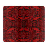 Red Snake Skin Print Snijplank (Voorkant)