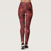 Red Snakeskin-patroon Leggings (Achterkant)