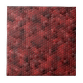 Red Snakeskin-patroon Tegeltje (Voorkant)