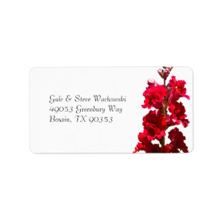Red Snap Dragon Etiket