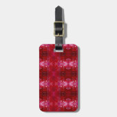 Red Snapdragon Ikat Bagagelabel (Voorkant verticaal)