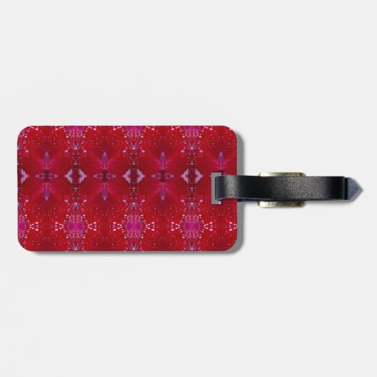 Red Snapdragon Ikat ook Bagagelabel (Achterkant horizontaal)