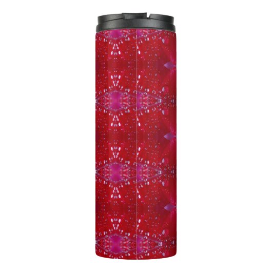 Red Snapdragon Ikat ook Thermosbeker (Achterkant)