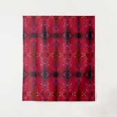 Red Snapdragon Ikat ook Wandkleed (Voorkant)