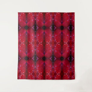 Red Snapdragon Ikat ook Wandkleed