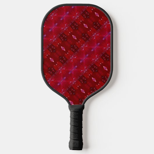 Red Snapdragon Ikat too Pickleball Paddle (Achterkant)