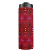 Red Snapdragon Ikat too Thermosbeker (Voorkant)