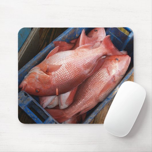 Red Snapper Fish Mousepad Muismat (Met muis)