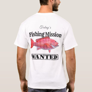 Red Snapper Gevist Mission-ontwerp T-shirt