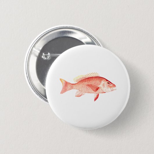 Red Snapper Ronde Button 5,7 Cm (Voorkant /achterkant)