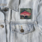 Red Snapper uit 'Game Fishes' van de Verenigde Sta Vierkante Button 5,1 Cm (In situ)