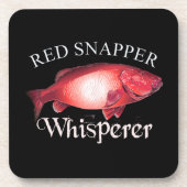 Red Snapper Whisperer Dark Bier Onderzetter (Voorkant)