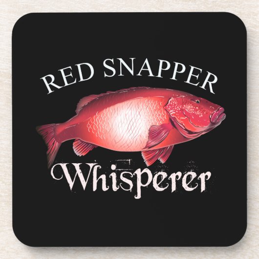 Red Snapper Whisperer Dark Bier Onderzetter (Voorkant)