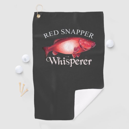 Red Snapper Whisperer Dark Geviste handdoek (Insitu)