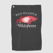 Red Snapper Whisperer Dark Geviste handdoek (Voorkant)