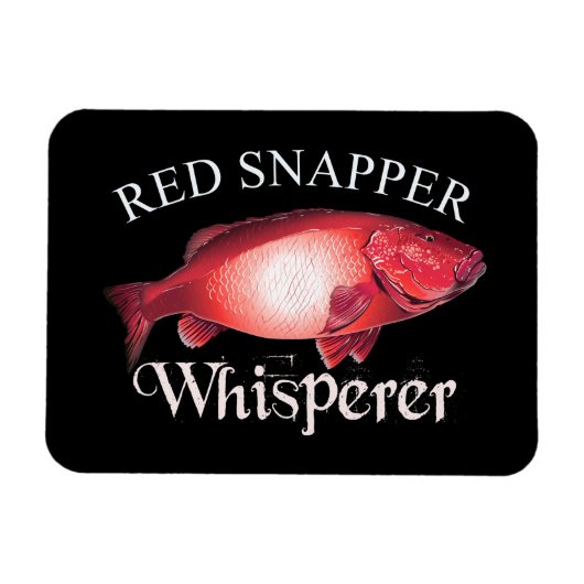 Red Snapper Whisperer Dark Magneet (Horizontaal)