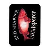 Red Snapper Whisperer Dark Magneet (Verticaal)