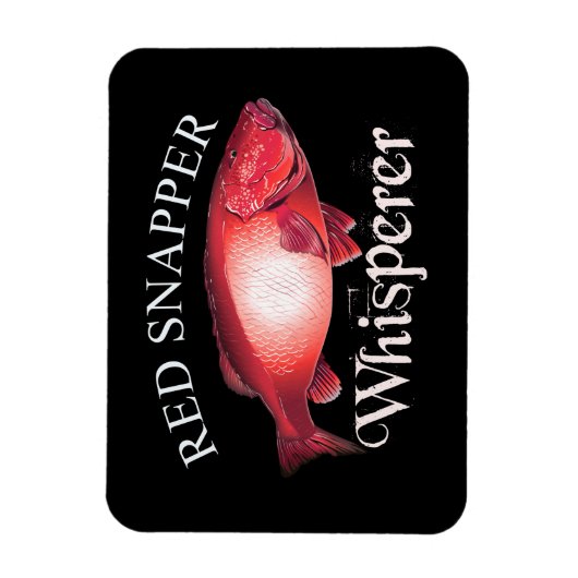 Red Snapper Whisperer Dark Magneet (Verticaal)