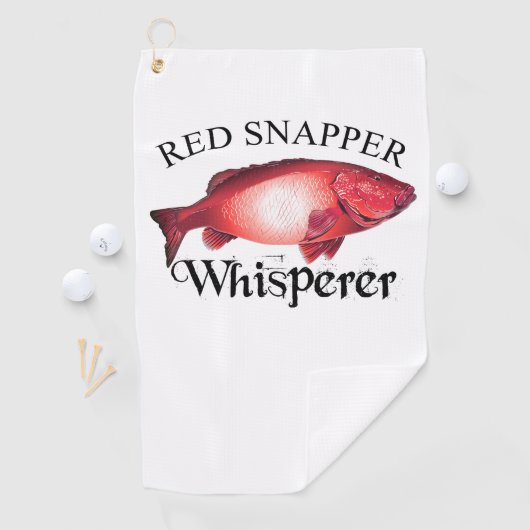 Red Snapper Whisperer Golfhanddoek (Insitu)