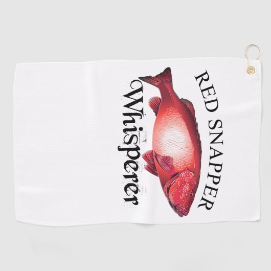 Red Snapper Whisperer Golfhanddoek (Horizontaal)