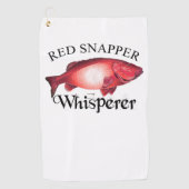 Red Snapper Whisperer Golfhanddoek (Voorkant)