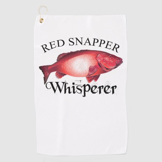 Red Snapper Whisperer Golfhanddoek (Voorkant)