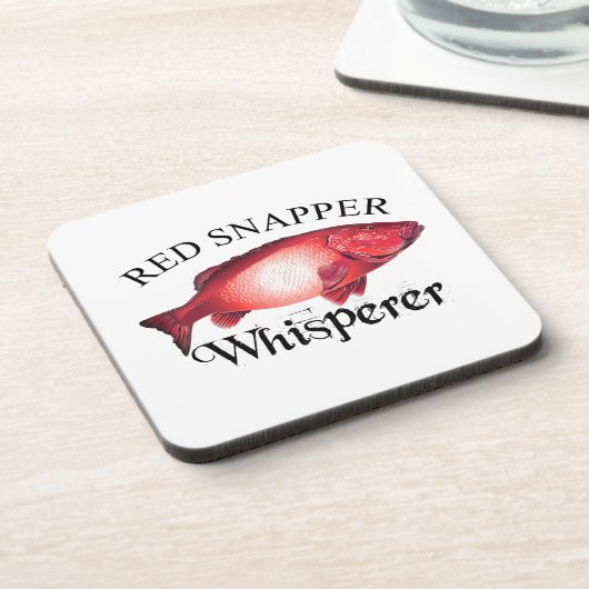 Red Snapper Whisperer Light Bier Onderzetter (Linkerzijde)