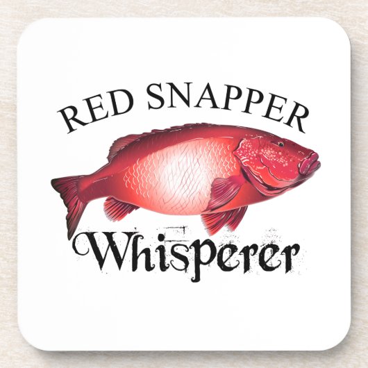 Red Snapper Whisperer Light Bier Onderzetter (Voorkant)