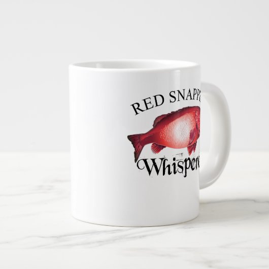 Red Snapper Whisperer Light Grote Koffiekop (Voorkant rechts)