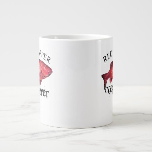 Red Snapper Whisperer Light Grote Koffiekop (Voorkant)