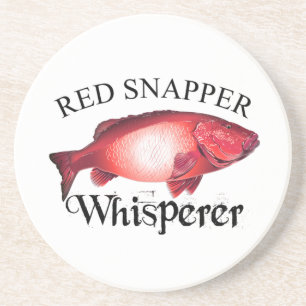 Red Snapper Whisperer Light Zandsteen Onderzetter