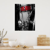 Red Snare Drum Poster (Keuken)