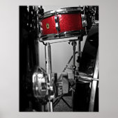Red Snare Drum Poster (Voorkant)