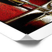 Red Snare drum Print Drummer Musician Poster (Hoek)