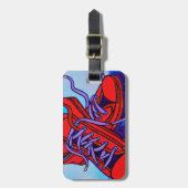 Red Sneakers Twee Bagagelabel (Voorkant verticaal)