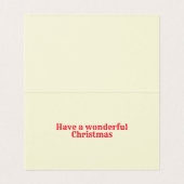 Red Snow Design 25-pak kerstkaarten Kaart (Binnenkant ongevouwen)