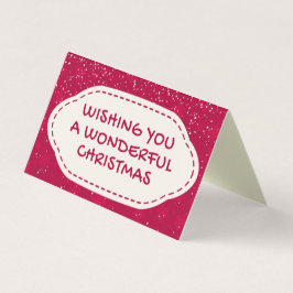 Red Snow Design 25-pak kerstkaarten Kaart