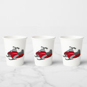Red Snow Mobile Papieren Bekers