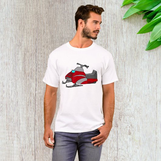 Red Snow Mobile T-shirt