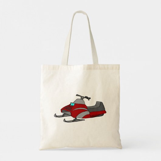 Red Snow Mobile Tote Bag (Achterkant)