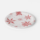 Red Snow on White Canvas  Papieren Bordje (Gekanteld)